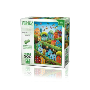20079 Village With Butterflies 500 Copy