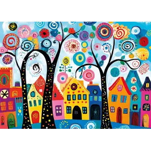 20085 500parca Candy Tree Town Poster