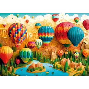 20086 500parca Hot Air Balloon Festival Poster