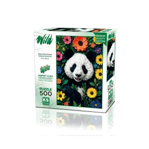 20088 500parca Blossoming Panda Zeminsiz