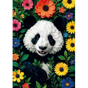 20088 Blossoming Panda Poster