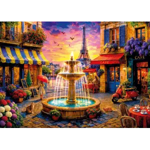 20094 500parca Paris Square Poster