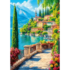 20843 1000parca Lake Como Poster