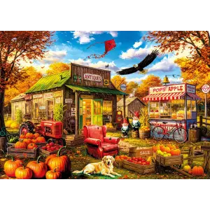 20847 1000parca Antique Shop Poster