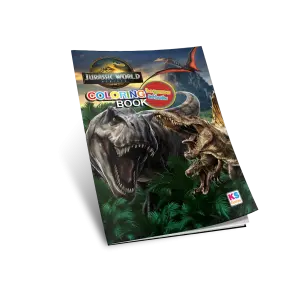 14606 Jurassicworld Boyama Kitabi Mockup Arka Plansiz