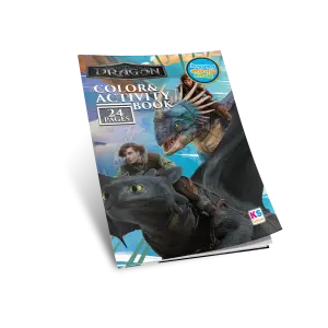 14706 Howtotrainyourdragon Boyama Ve Aktivite Kitabi Beyaz Arka Plansiz