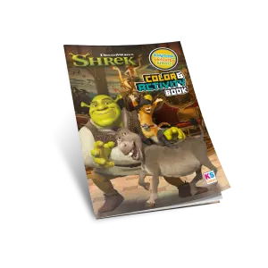 14706 Shrek Boyama Ve Aktivite Kitabi Mockup Arka Plansiz
