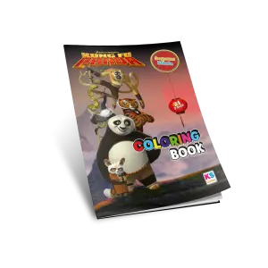 15108 Kungfu Panda Boyama Kitabi Arka Plansiz