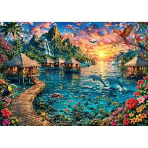 19276 300 Parca Paradise Lagoon Poster
