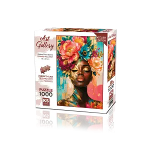 20890 Golden Floral Queen Mockup