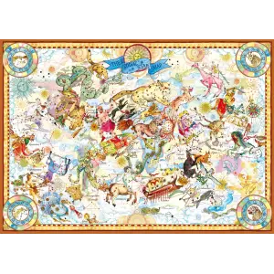 22538 The Zodiac Star Map 2000 Parca Poster