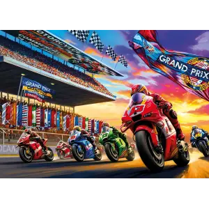 31753 Motor Racing 50 Parca Poster