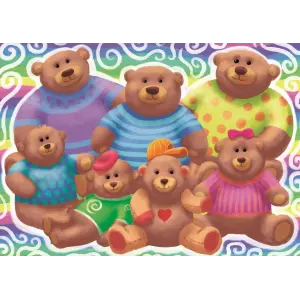 32705 Bear Family Poster