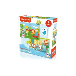 Fp13406 Baby Puzzle Railway And Bedtime 2in1 1224