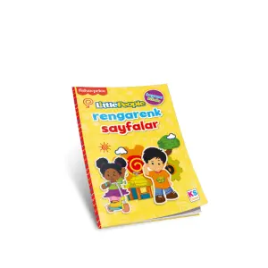 Fp13439 Little People Coloring Book Rengarenk Sayfalar Sari