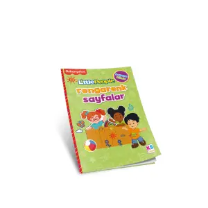 Fp13440 Little People Coloring Book Rengarenk Sayfalar Sari Yesil