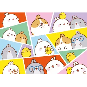 Mol714 Molang 100 Parca Puzzle Poster