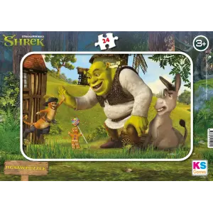 Sh704 1 Shrek Frame Puzzle Poster