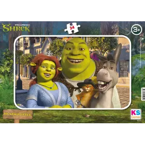 Sh704 Shrek Frame Puzzle Poster