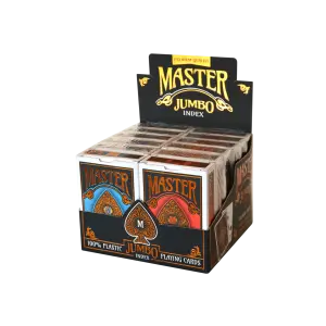 T25304 Master Jumbo Index Plastik Oyun Kagidi