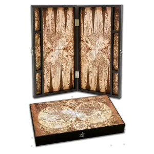 T91 Magna Carta Mundi Elegance Leather Tavla Arka Plansiz Detay