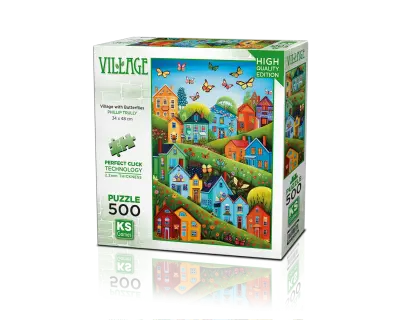 20079 Village With Butterflies 500 Copy