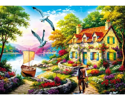 20084 500parca An Old Tale By The Lake Poster