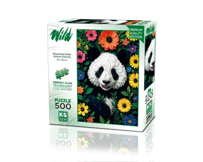 20088 500parca Blossoming Panda Zeminsiz