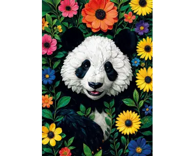 20088 Blossoming Panda Poster