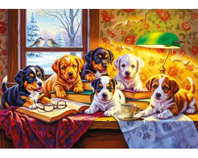20091 500parca Little Paws Poster