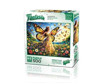 20093 500parca Lady Butterfly Zeminsiz