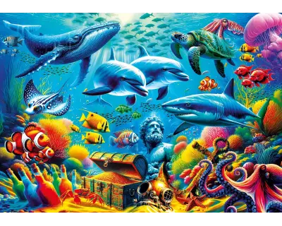 20825 1000parca Treasure Under The Sea Poster