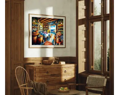 20827 1000parca Wine House Interior