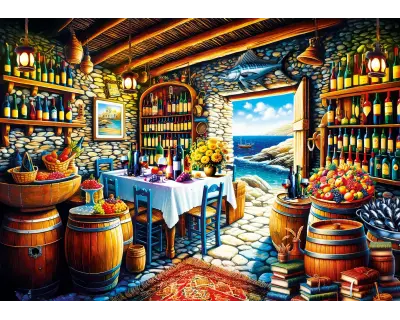 20827 1000parca Wine House Poster