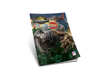14606 Jurassicworld Boyama Kitabi Mockup Arka Plansiz