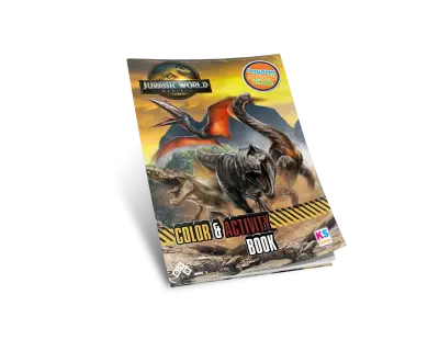 14607 Jurassicworld Boyama Ve Aktivite Kitabi Mockup Arka Plansiz