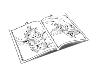 14705 Howtotrainyourdragon Boyama Kitabi Int