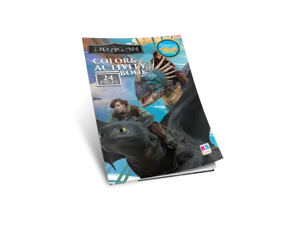 14706 Howtotrainyourdragon Boyama Ve Aktivite Kitabi Beyaz Arka Plansiz