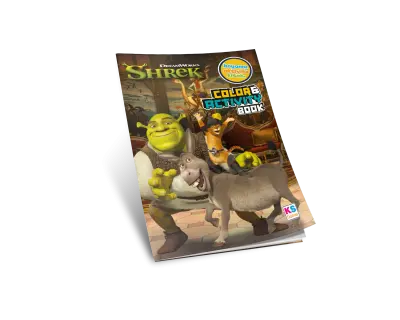 14706 Shrek Boyama Ve Aktivite Kitabi Mockup Arka Plansiz