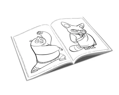 15108 Kungfu Panda Boyama Kitabi Interior