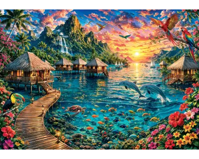 19276 300 Parca Paradise Lagoon Poster