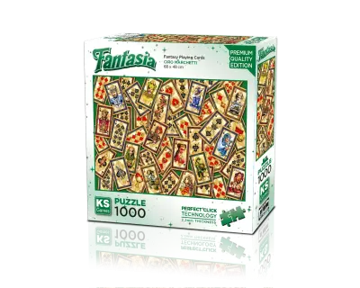 20845 Fantasy Playing Cards 1000 Parca Zeminsiz