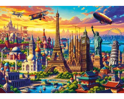 20854 One World City Poster