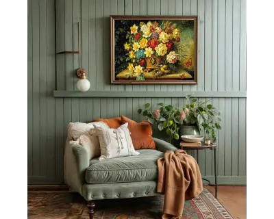 20857 Flowers And Wings 1000 Parca Interior