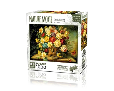 20857 Flowers And Wings 1000 Parca Zeminsiz