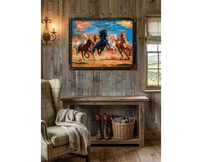 20876 1000 Parca Thunder Of Horses Interior