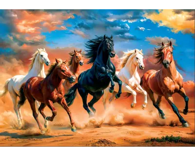 20876 1000 Parca Thunder Of Horses Poster