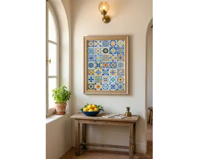 20883 1000 Parca Blue Mosaic Collection Interior