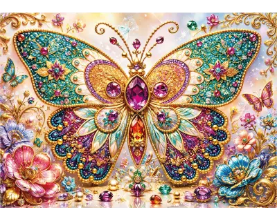 20889 Golden Butterfly Poster