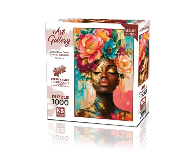 20890 Golden Floral Queen Mockup